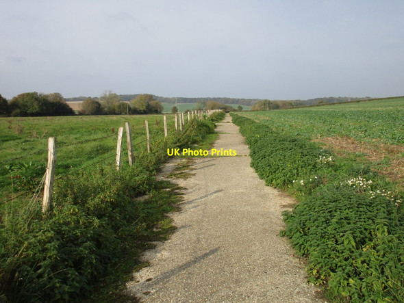 Photo 6"x4" Footpath north of Spurlings Farm Fareham c2016