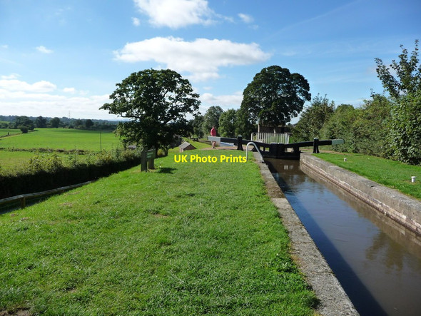 Photo 6"x4" Top lock of the Frankton staircase pair Lower Frankton c2016