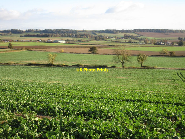 Photo 6"x4" View towards Honington Station Honington\/SK9443 c2016