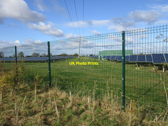Photo 6"x4" Solar array near Tollbar Foston\/SK8542 c2016