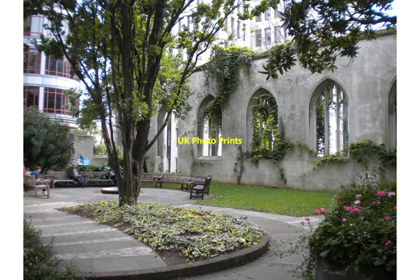 Photo 6"x4" St Dunstan-in-the-East Church Garden, London (4) London c2016