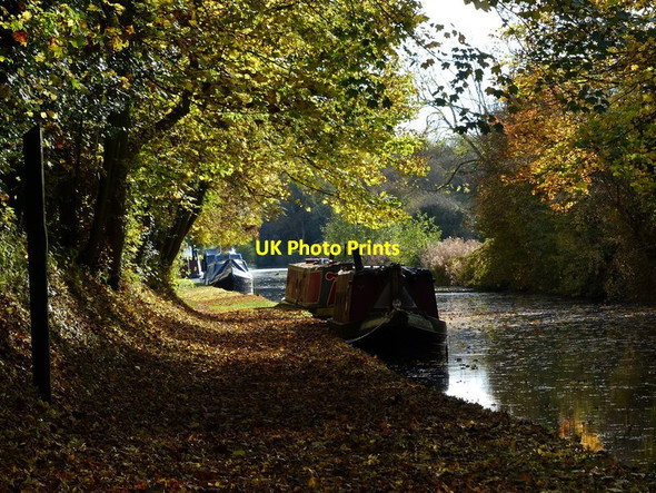 Photo 6"x4" Narrowboats moored on the Ashby Canal at Snarestone Snarestone c2016