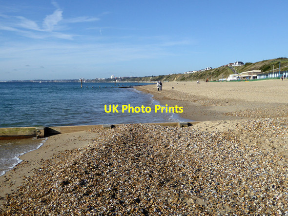 Photo 6"x4" Beach, Southbourne Christchurch\/SZ1592 c2016