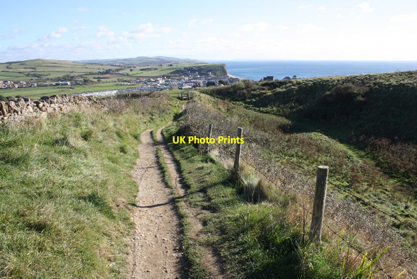Photo 6"x4" Footpath towards West Bay Bridport c2016