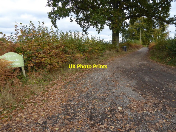 Photo 6"x4" Bridleway goes east from Cleaver's Lane towards Mizbrook's Farm Brook Street\/TQ3026 c2016