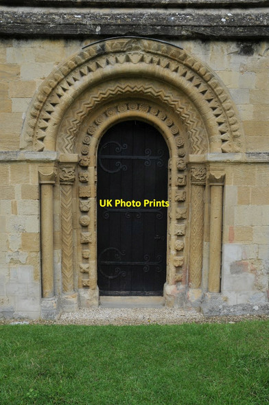 Photo 6"x4" South door, St Mary's church, Iffley Iffley c2011