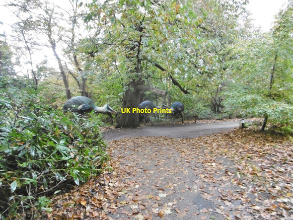 Photo 6"x4" Weston Longville, dinosaur trail a Lenwade c2016