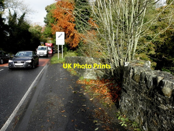 Photo 6"x4" Draw-in space along Poe Bridge Omagh c2016