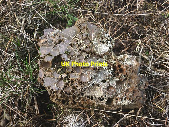 Photo 6"x4" Iron slag, site of iron works, upper Hob Gill Force Forge c2016