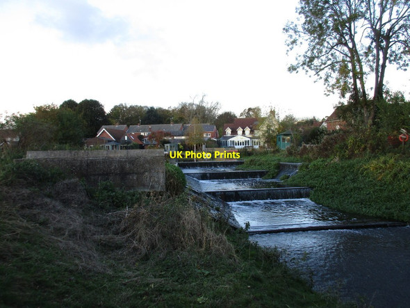 Photo 6"x4" Weirs on the River Stour, Nayland Nayland c2016