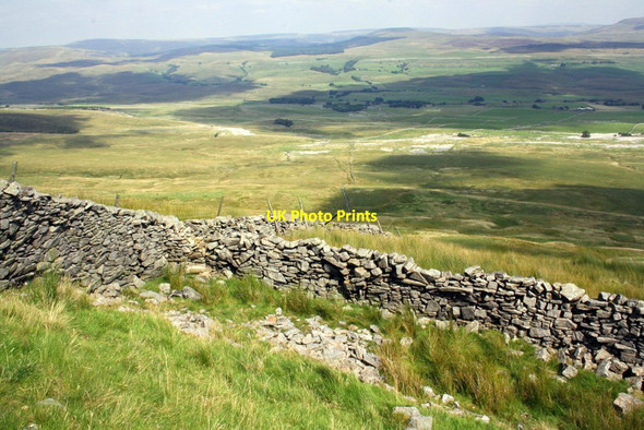 Photo 6"x4" Junction of dry stone walls on Borrins Moor Selside\/SD7875 c2016