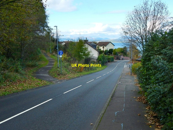 Photo 6"x4" Cycle route meets Barr's Brae Port Glasgow c2016