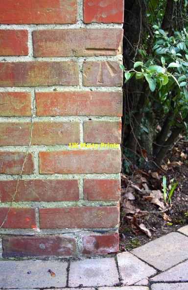 Photo 6"x4" Benchmark on #190 Finchampstead Road Wokingham c2015