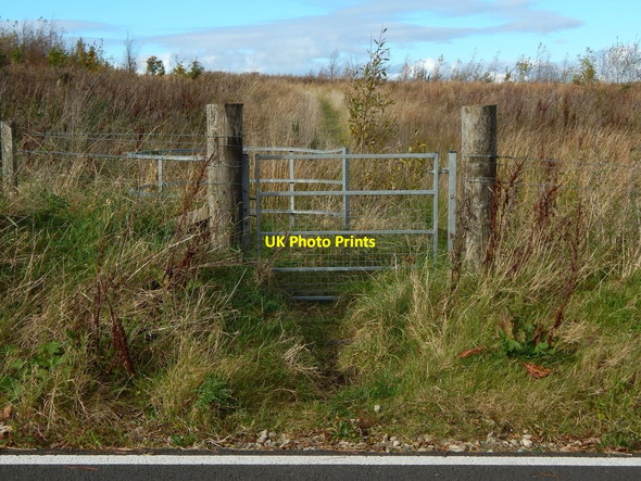 Photo 6"x4" Gate beside Dougliehill Road Port Glasgow c2016
