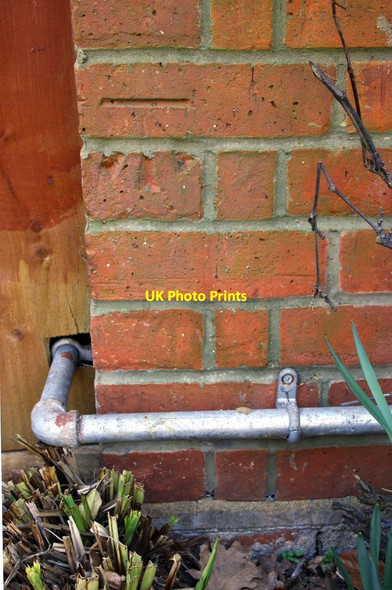 Photo 6"x4" Benchmark on #1 Holme Green Wokingham c2015