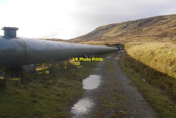 Photo 6"x4" Pipeline from Lochan Breaclaich Ardeonaig c2016