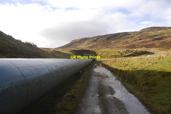 Photo 6"x4" Breaclaich pipeline Ardeonaig c2016