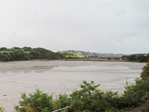 Photo 6"x4" View from a Plymouth-Exeter train - Teign estuary near Ware Barton Newton Abbot c2016