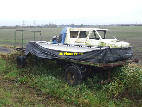 Photo 6"x4" Old Hovercraft Burwell\/TL5866 c2016
