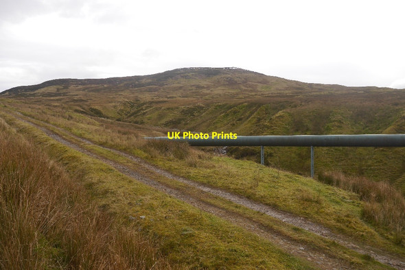 Photo 6"x4" Pipeline from Lochan Breaclaich Allt Meall nan Damh c2016