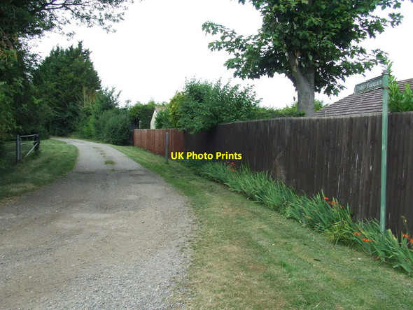 Photo 6"x4" Footpath And Sign Fordham\/TL6270 c2016