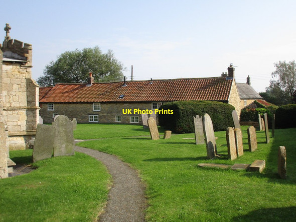 Photo 6"x4" Cottages by the churchyard, Stonesby Stonesby c2016
