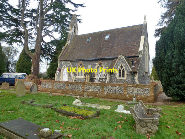 Photo 6"x4" Chapel, Chorleywood Road Cemetery Rickmansworth c2015