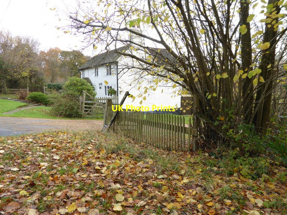 Photo 6"x4" House at bend on The Street Warninglid c2016