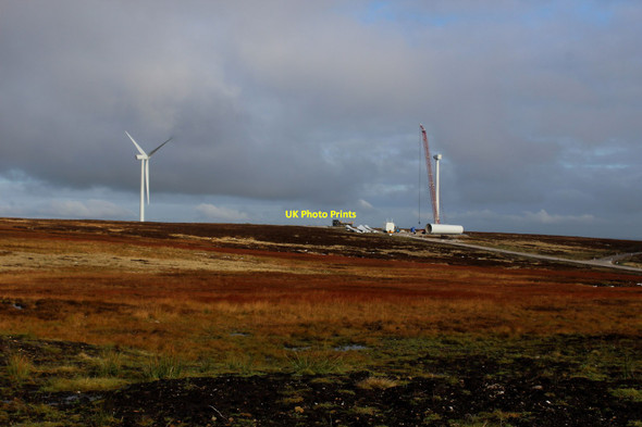 Photo 6"x4" Wind Turbines on Ovenden Moor Ogden\/SE0631 c2016