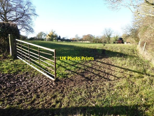 Photo 6"x4" Field beside the county boundary Bockleton c2016