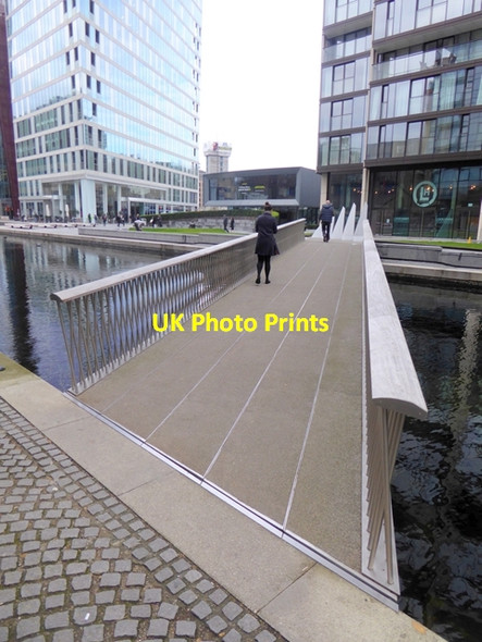 Photo 6"x4" The Fan Bridge, Paddington Basin Paddington\/TQ2681 c2016 P1