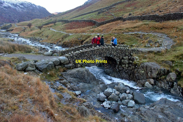 Photo 6"x4" Stockley Bridge over Grains Gill Seathwaite\/NY2312 c2016