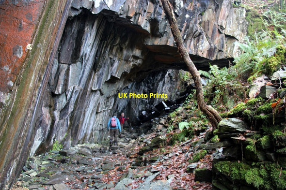 Photo 6"x4" Old slate quarry Rosthwaite\/NY2514 c2016