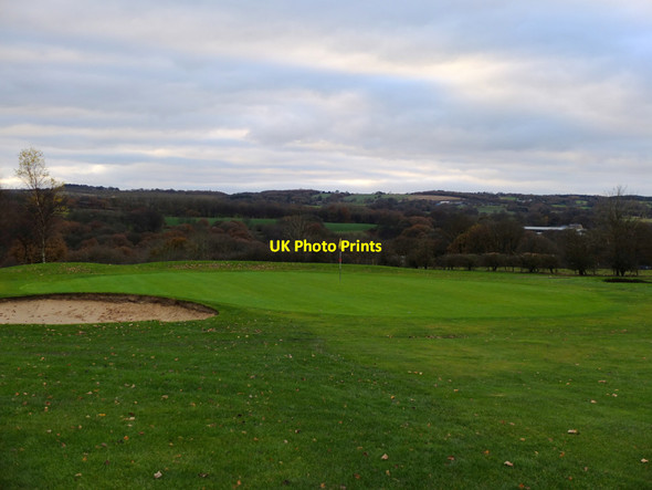Photo 6"x4" Gathurst Golf Course from the footpath Shevington c2016