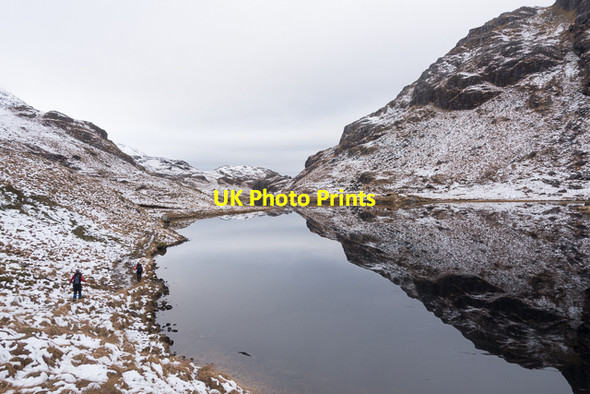 Photo 6"x4" Western half of Lochan a' Mhaim M\u00e0m na Cloich \u00c0irde c2016