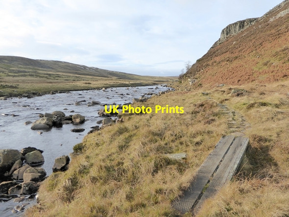 Photo 6"x4" Pennine Way beside the River Tees Falcon Clints c2016