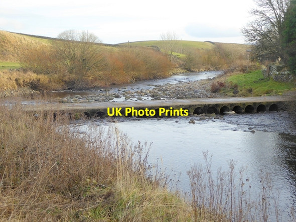 Photo 6"x4" Ford over Harwood Beck Langdon Beck\/NY8531 c2016