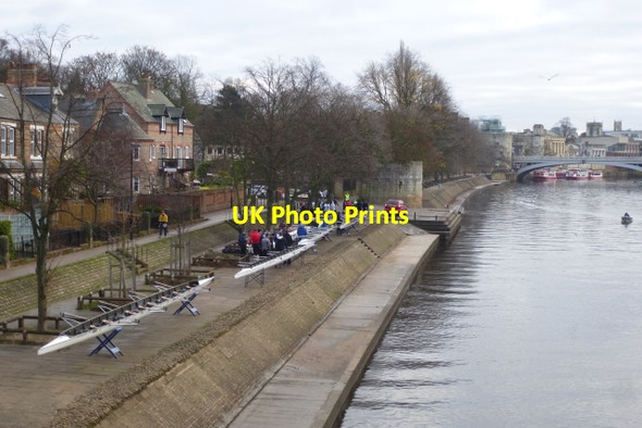Photo 6"x4" Boats on the river bank York\/SE5951 c2016