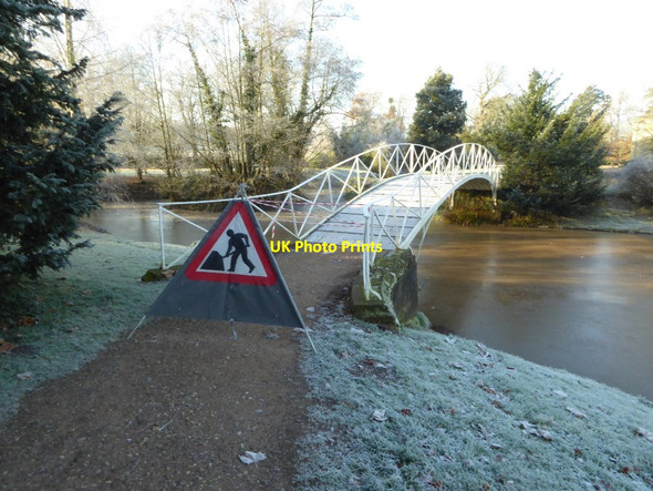 Photo 6"x4" Bridge closed for roadworks High Green\/SO8745 c2016