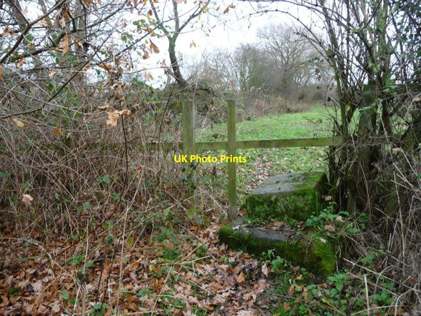 Photo 6"x4" Masonry stile on the former canal towpath Low Laithes\/SE3804 c2016