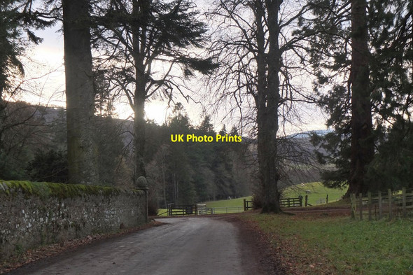 Photo 6"x4" Estate road junction, Old Blair Bailanloan c2016