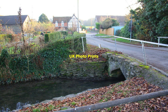 Photo 6"x4" Ginge Brook under Stocks Lane Steventon\/SU4691 c2016