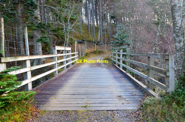 Photo 6"x4" Bridge over the River Pattack (2) Kinloch Loggan c2016