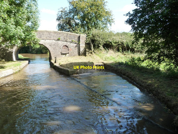Photo 6"x4" Overflow weir, west of Bridge 37, Llangollen Canal Blackoe c2016