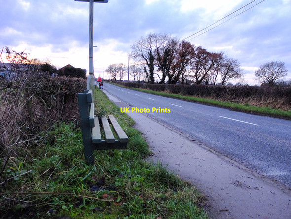 Photo 6"x4" Public bench on Coppull Moor Lane Standish\/SD5610 c2016
