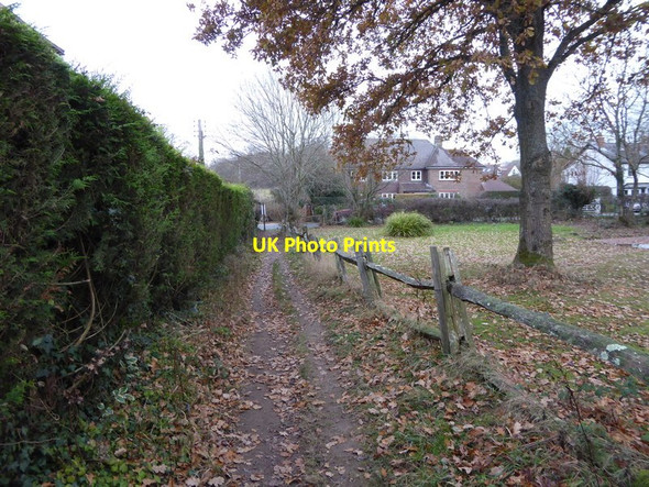 Photo 6"x4" Footpath goes north to Nuthurst Road Monk's Gate c2016