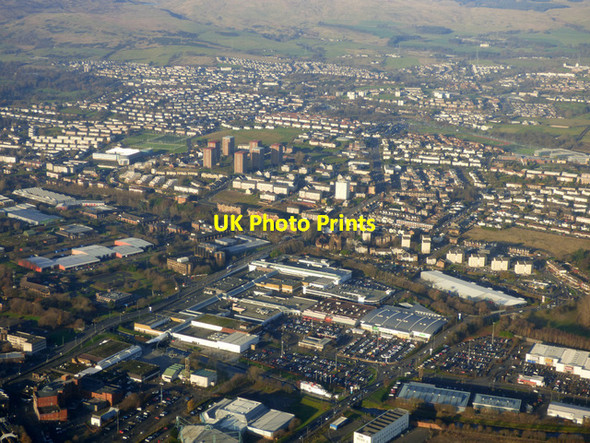 Photo 6"x4" Clydebank from the air Clydebank\/NS4970 c2016 P1