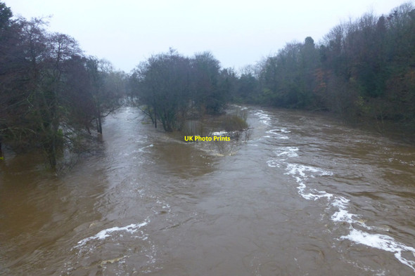 Photo 6"x4" River Coquet in spate Weldon\/NZ1398 c2016