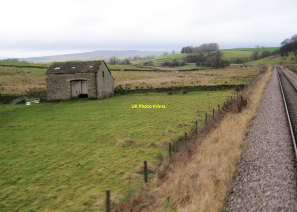 Photo 6"x4" View from a Skipton-Rylstone excursion train - Fields near Low Laithe Flasby c2016