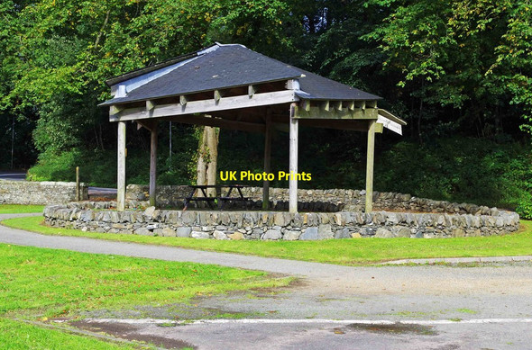 Photo 6"x4" Open public performance area at the Kilngreen, Langholm, Dumfries & Galloway Langholm\/NY3684 c2016